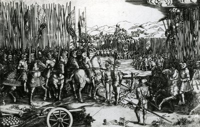 Die Schlacht von Ravenna von Italian School